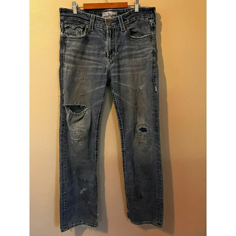 Men's Vintage Collection Big Star Pioneer Distressed Jeans Size 36R [GREAT]